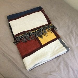 Tommy Hilfigure Blanket Scarf Mondrian Style